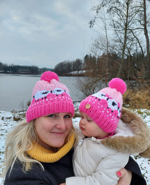 Pletený set pro maminku a dceru — foto 3
