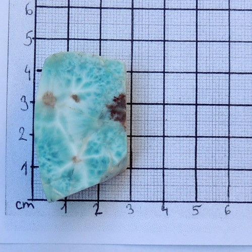 Larimar plátek surový neleštěný 193 — foto 3