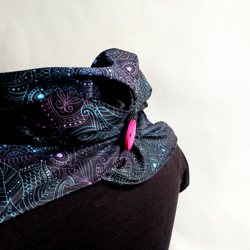 Zavinovací maxišál Dark violet/minky — foto 3