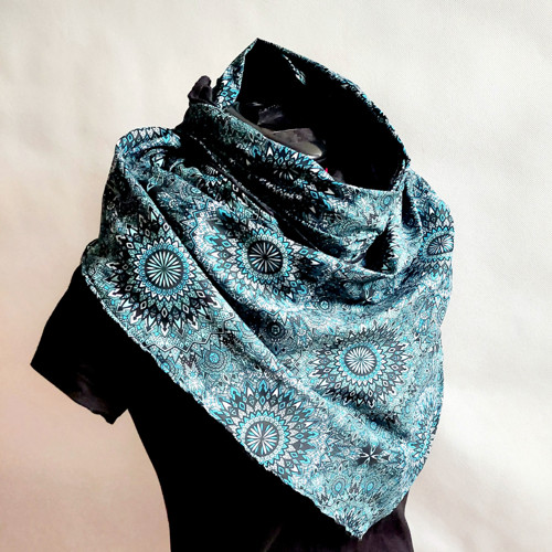 Zavinovací maxišál Blue Mandalay/minky — foto 2