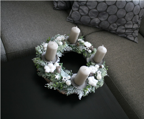 Adventní věneček s bavlníkem — foto 4