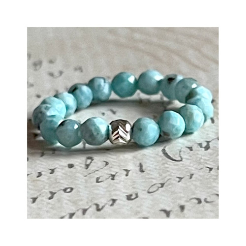 Elastický prsten larimar AG925 — foto 3
