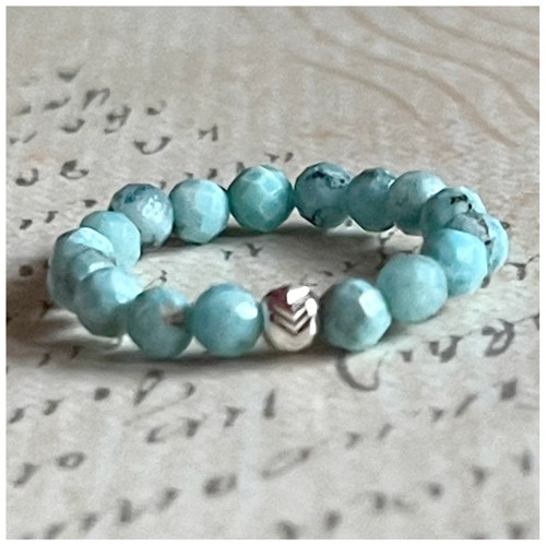 Elastický prsten larimar AG925 — foto 2