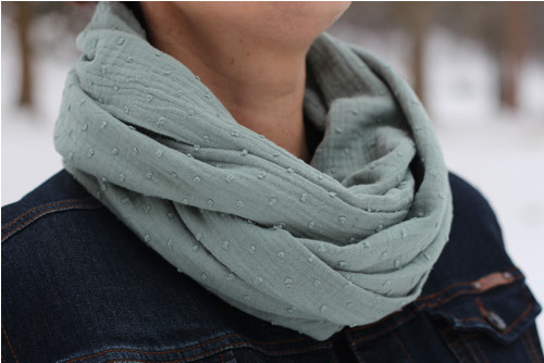 Nákrčník mušelínový dobby - mint — foto 5