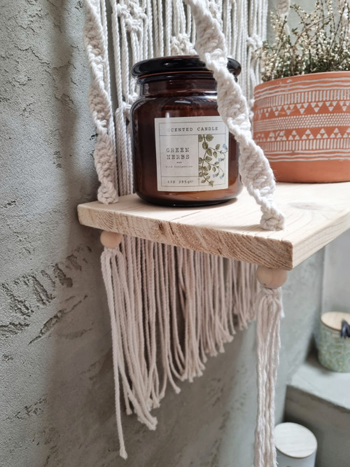 Macramé polička — foto 2