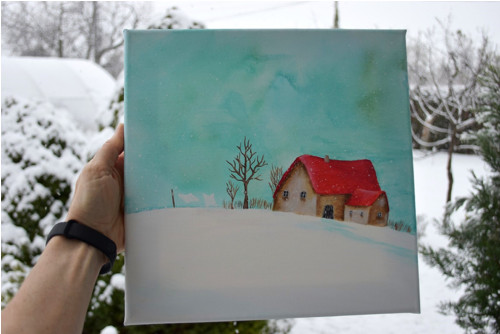 Bílý den 30x30 cm — foto 2