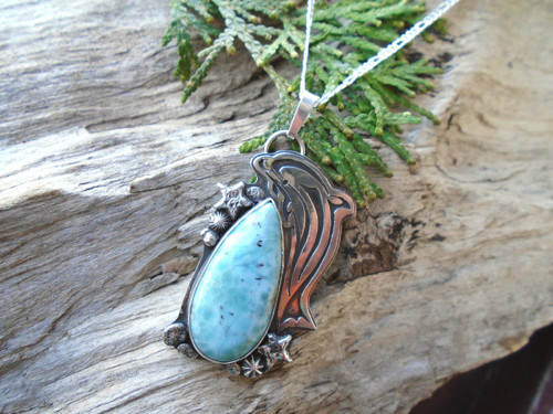 Prívesok Ag 925-Larimar — foto 3