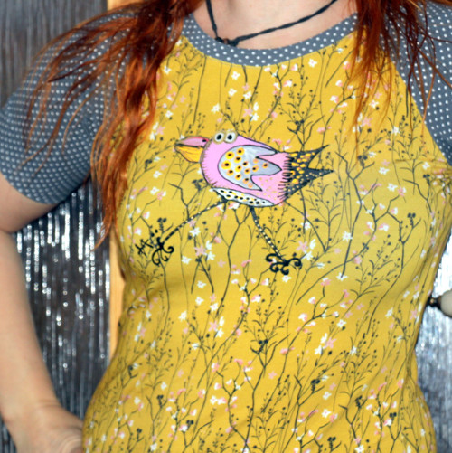 Malované handmade triko vel. S — foto 4