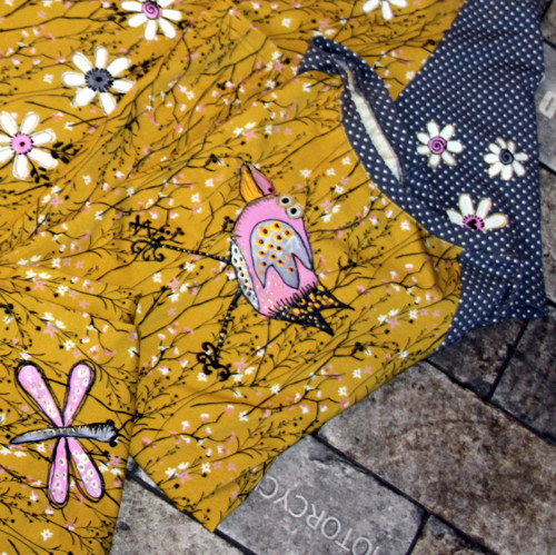 Malované handmade triko vel. S — foto 3