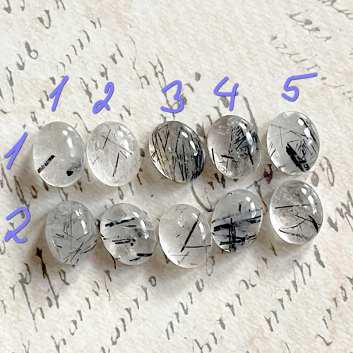 Rutil pravý kabošon ovál / 10x8mm — foto 2