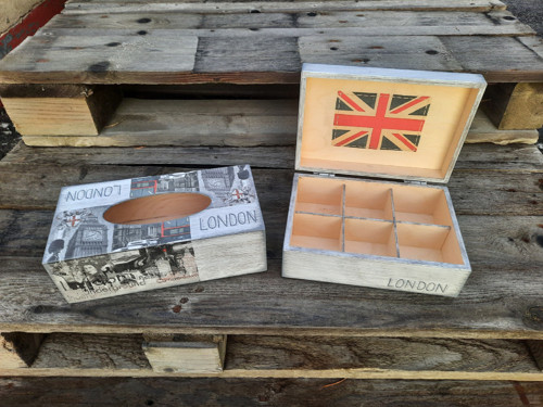 Krabička na kapesníky London — foto 5