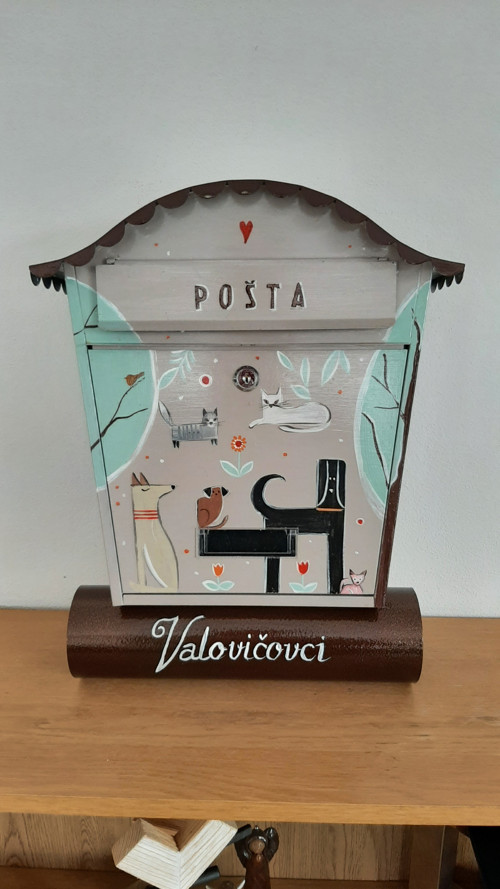 Maľovaná schránka - psíček a mačička — foto 4
