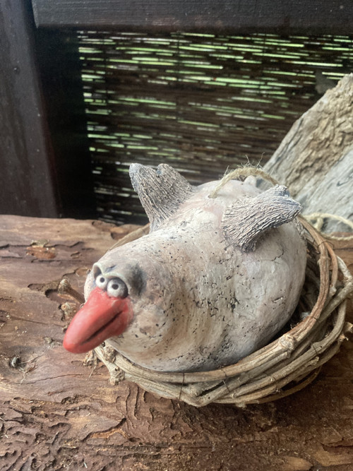 Velký pták v hnízdě — foto 2