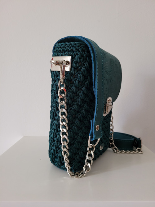 Háčkovaná kabelka minicrossbody — foto 3