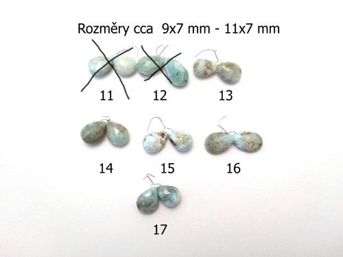 Brioletky pár - larimar (11-17) — foto 2