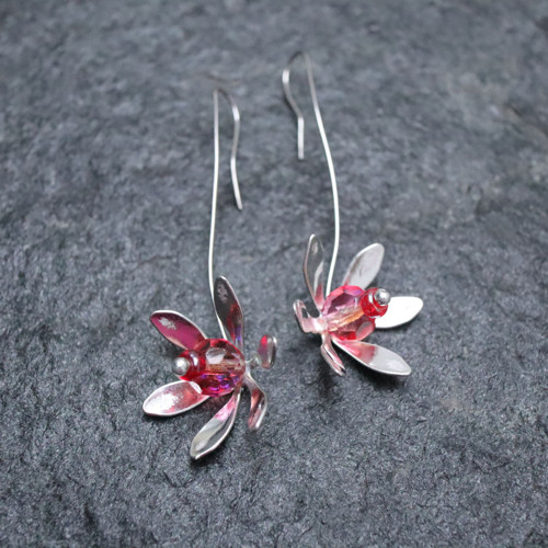 Echinacea - náušnice dlouhé — foto 2