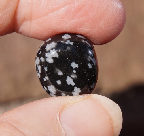 Obsidián sněžný (16 mm) J6989 — foto 2