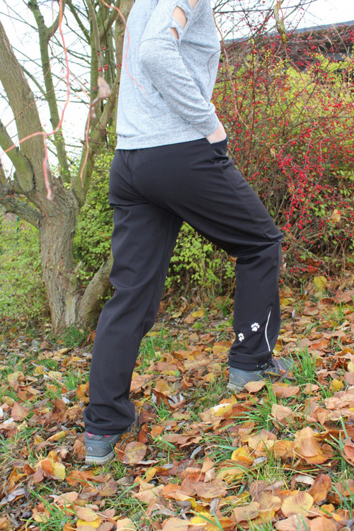 Softshellky "černé" ( fleece) s reflex. prvky — foto 3