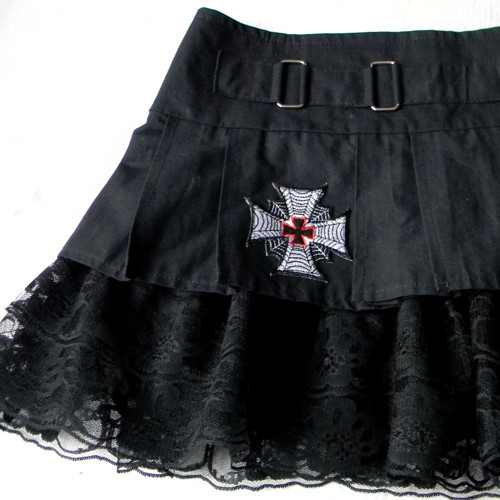 Rocková mini sukně veľ.34-36 — foto 2
