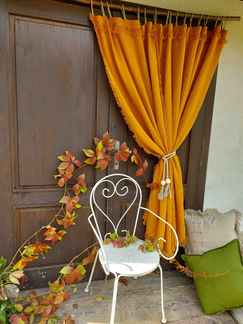 Lněný závěs Autumn Vibes — foto 2