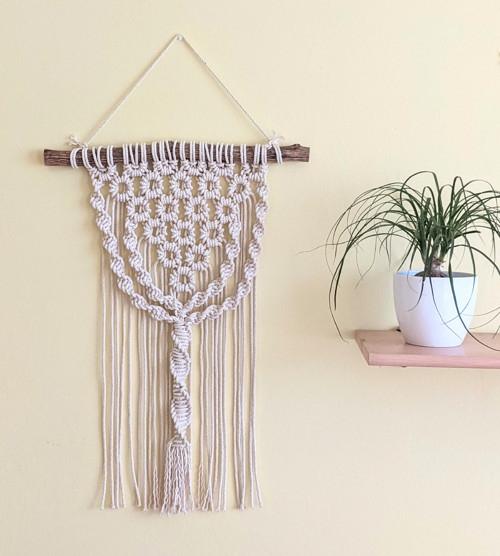 Macramé Boho záves natur — foto 3