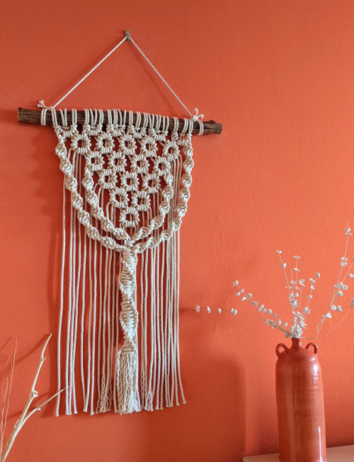 Macramé Boho záves natur — foto 4