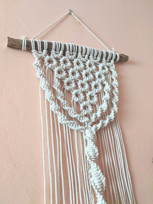 Macramé Boho záves natur — foto 2