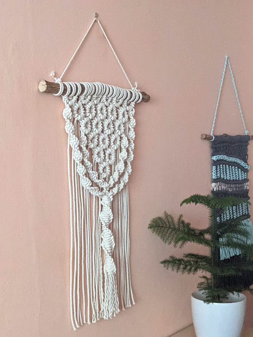 Macramé Boho záves natur — foto 5