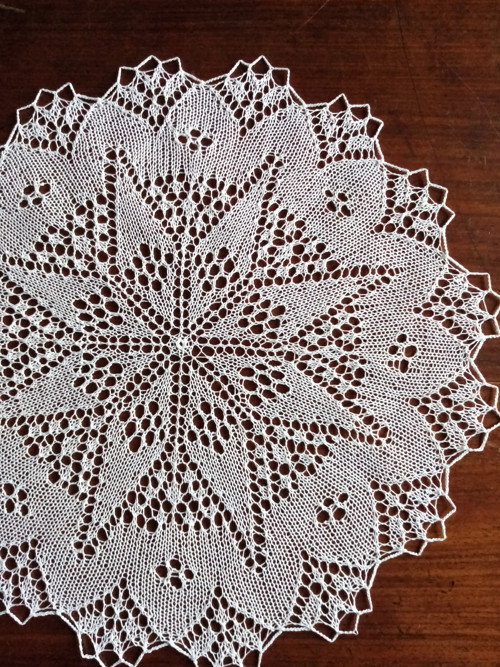 Kulatá pletená dečka Hvězda — foto 3