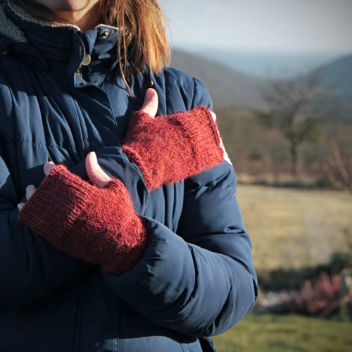 Obal na packy - vínovo/hnědé — foto 2
