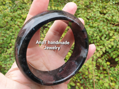 Náramek s granátem a obsidiánem — foto 4