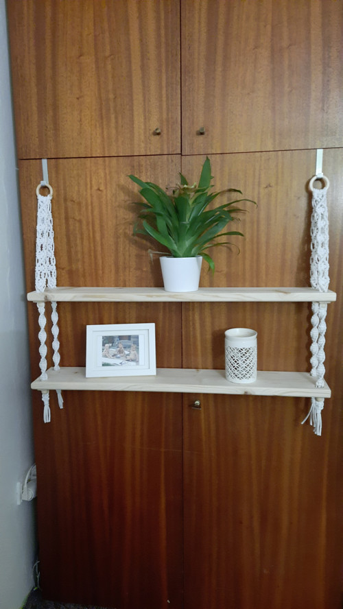 Macramé dvoj polička — foto 3
