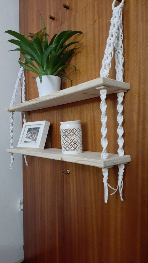 Macramé dvoj polička — foto 4