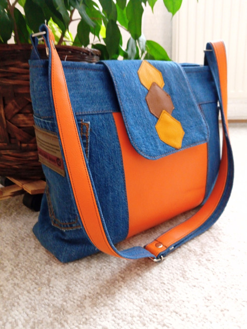 RIKE- crossbody džínová — foto 2
