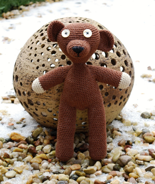 Háčkovaný medvídek Mr Bean Teddy — foto 3