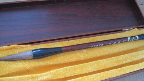 Kaligrafický štětec L hnědý — foto 2