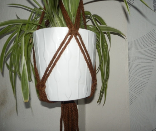 Závěs na květiny macramé — foto 4