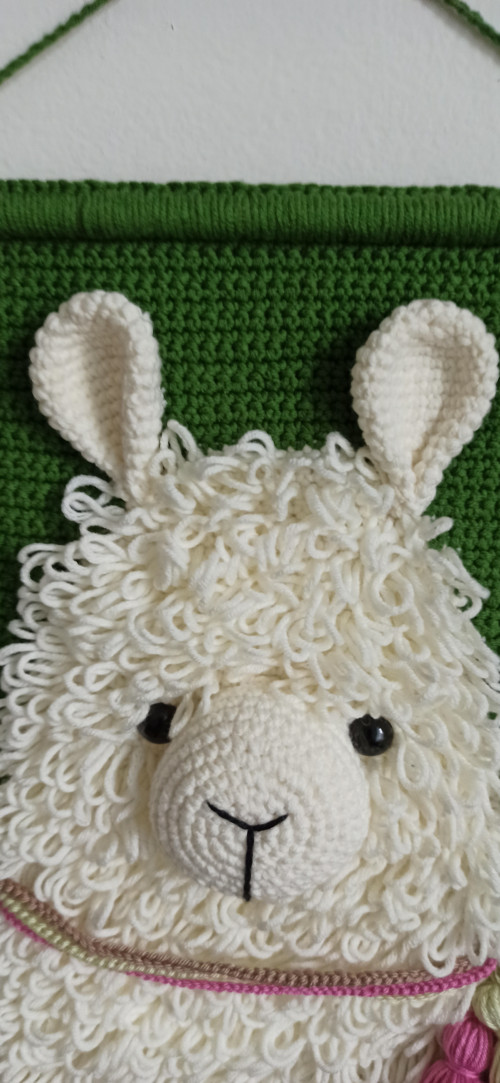 3D háčkovaná dekorace LAMA — foto 4