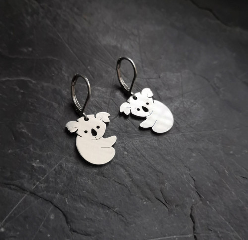 Ocelové náušnice*koala — foto 4