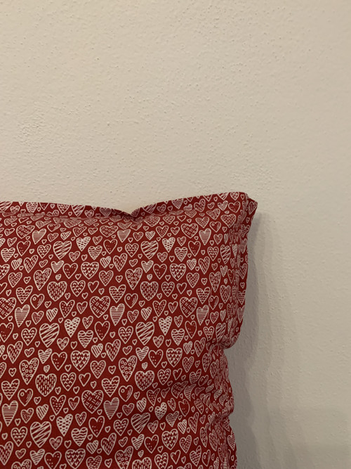Povlak na polštář srdíčko 40x40 — foto 2