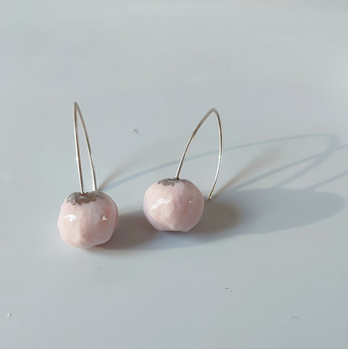 Lískový ořech - porcelánové náušnice — foto 4