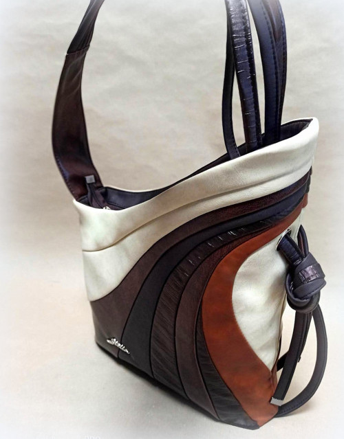 Kabelka Big wave brown — foto 2