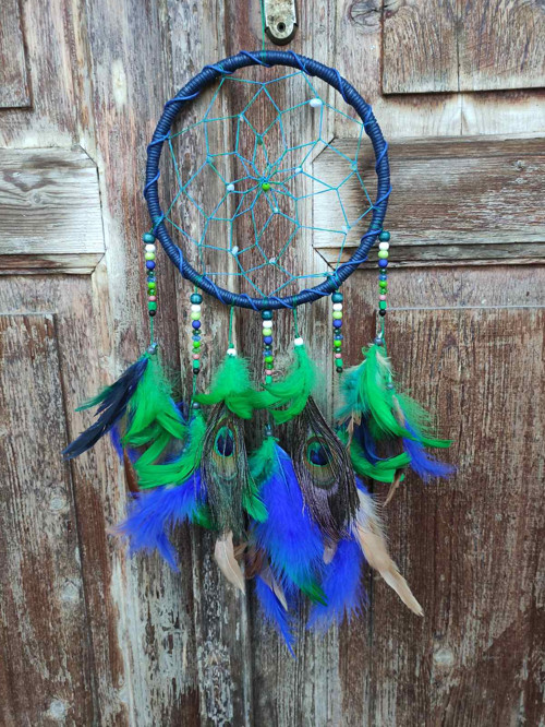 Indiánský lapač snů - Magické paví oko — foto 2