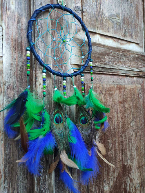 Indiánský lapač snů - Magické paví oko — foto 5