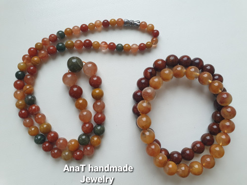 Náhrdelník barevný křemen — foto 6