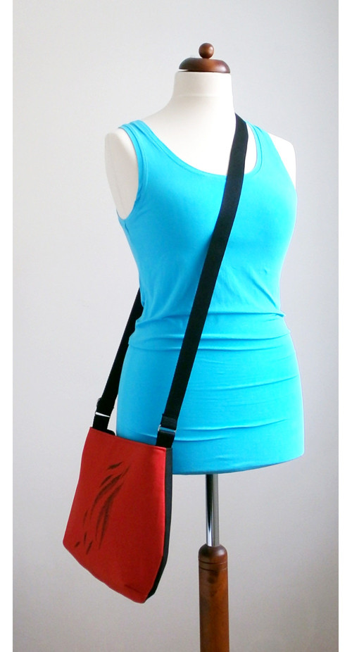Crossbody UNA V červená — foto 4