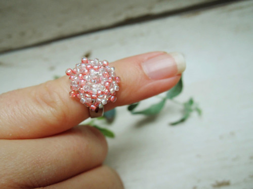 Swarovski prstýnek "Salmon pink"- dětský! — foto 2