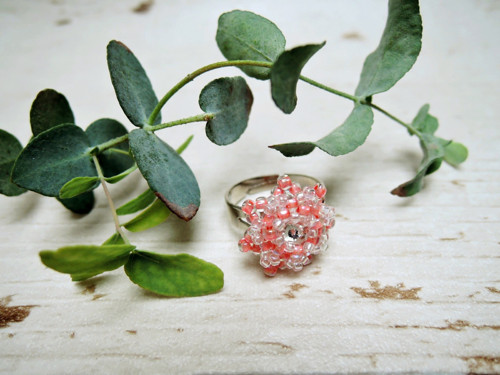 Swarovski prstýnek "Salmon pink"- dětský! — foto 4