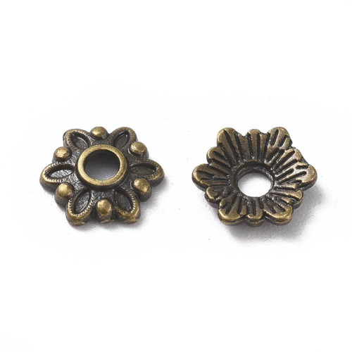 Kaplík antický bronz č.3 8mm/10ks — foto 2
