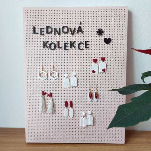 Winter Love - pletené náušničky — foto 2